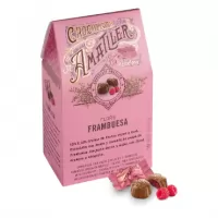 Bomboane de ciocolata cu umplutura de zmeura Amatller 72g