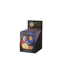 Bomboane de ciocolata cu lapte si crema de fructul pasiunii in cutie metalica Amatller 60g