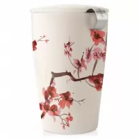 Cana ceramica Kati Cherry Blossom cu infuzor 350 ml Tea Forte