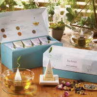 Cutie cu 20 piramide de ceai  Ribbon Box colectia Wellbeing Tea Forte