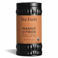Cutie metalica cu ceai de plante cu mango, citrice si hibiscus, Mango Citron Tea Forte