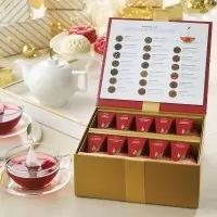 PACHET CU 40 DE PIRAMIDE DE CEAI TEA CHEST WARMING JOY  TEA FORTE