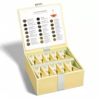 Cufar cu 40 de piramide de ceai Tea Tasting Assotment Tea Forte