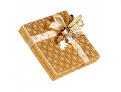 Praline ciocolata belgiana Gold Christmas Box Valentino