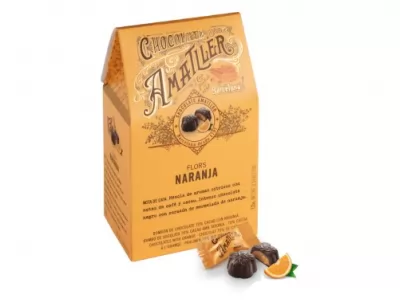Bomboane de ciocolata cu umplutura de portocale Amatller 72g