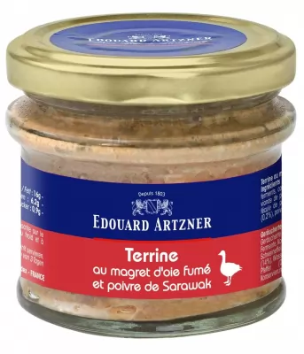 Terina din piept de gasca afumat cu piper Artzner 100g