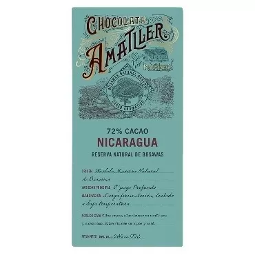 Tableta ciocolata 72% cacao din Nicaragua Amatller 70g