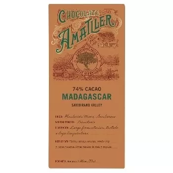 Tableta ciocolata 74% cacao din Madagascar Amatller 70g