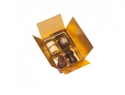 Cutie cu 4 praline asortate de ciocolata belgiana  Valentino Ballotin Classic 60g