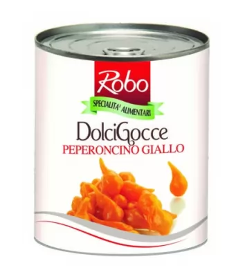 Mini ardei galbeni in otet dulce 780g Robo