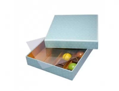 Cutie cu 16 praline de ciocolata belgiana Pastel Box Valentino