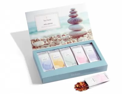 Cutie cu 15 Infuzii de ceai  Single Steps colectia Wellbeing Spa Tea Forte