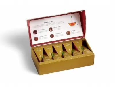 Cutie cu 10 piramide de ceai colectia Winter Joy Tea Forte