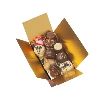 Cutie cu praline asortate de ciocolata belgiana Red Heart Valentino 340g