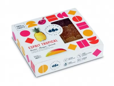 Cutie cu 15 jeleuri cu fructe exotice Esprit Tropical Confidas 140g