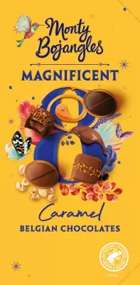 Magnificent 8 praline cu caramel sarat 115 G Monty Bojangles