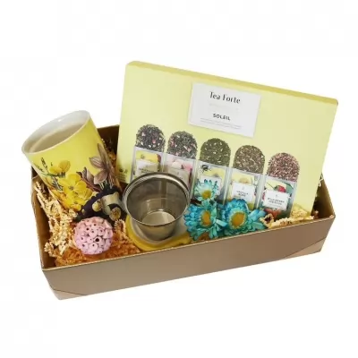 Pachet cadou ceai si cana ceai Special Soleil Gift Tea Forte