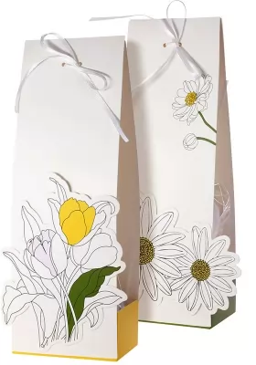 Cutie praline de ciocolata belgiana Valentino White Flower 200 G