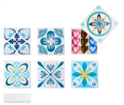 Cutie cu praline din ciocolata belgiana Blue Lisboa Box