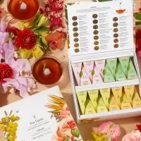 Cufar cu 40 piramide de ceai Jubilee Tea Forte